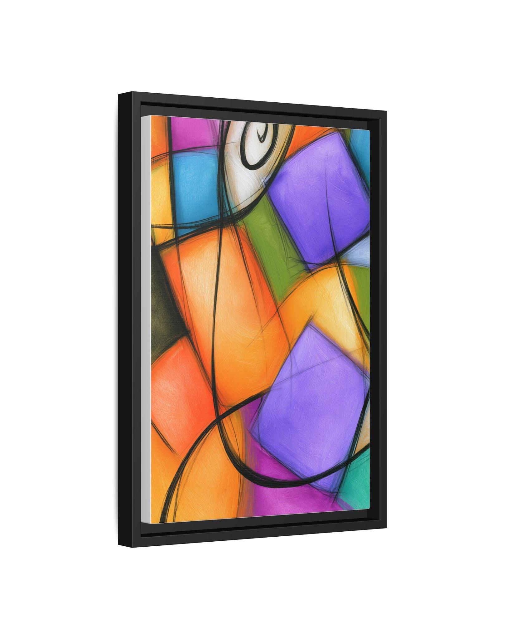 Soothing Chaos — Global Village Coffeehouse Framed Canvas