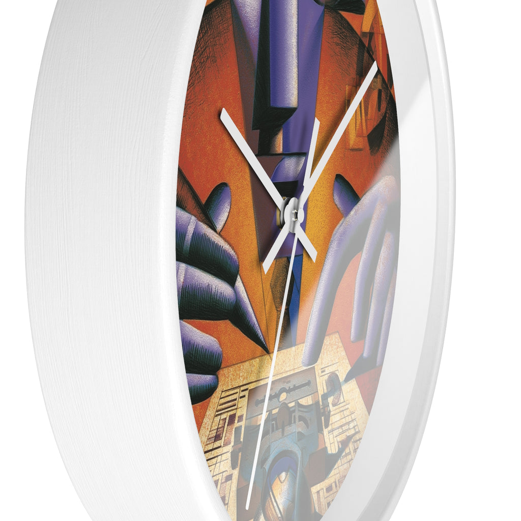 Global Village Coffeehouse Wall Clock