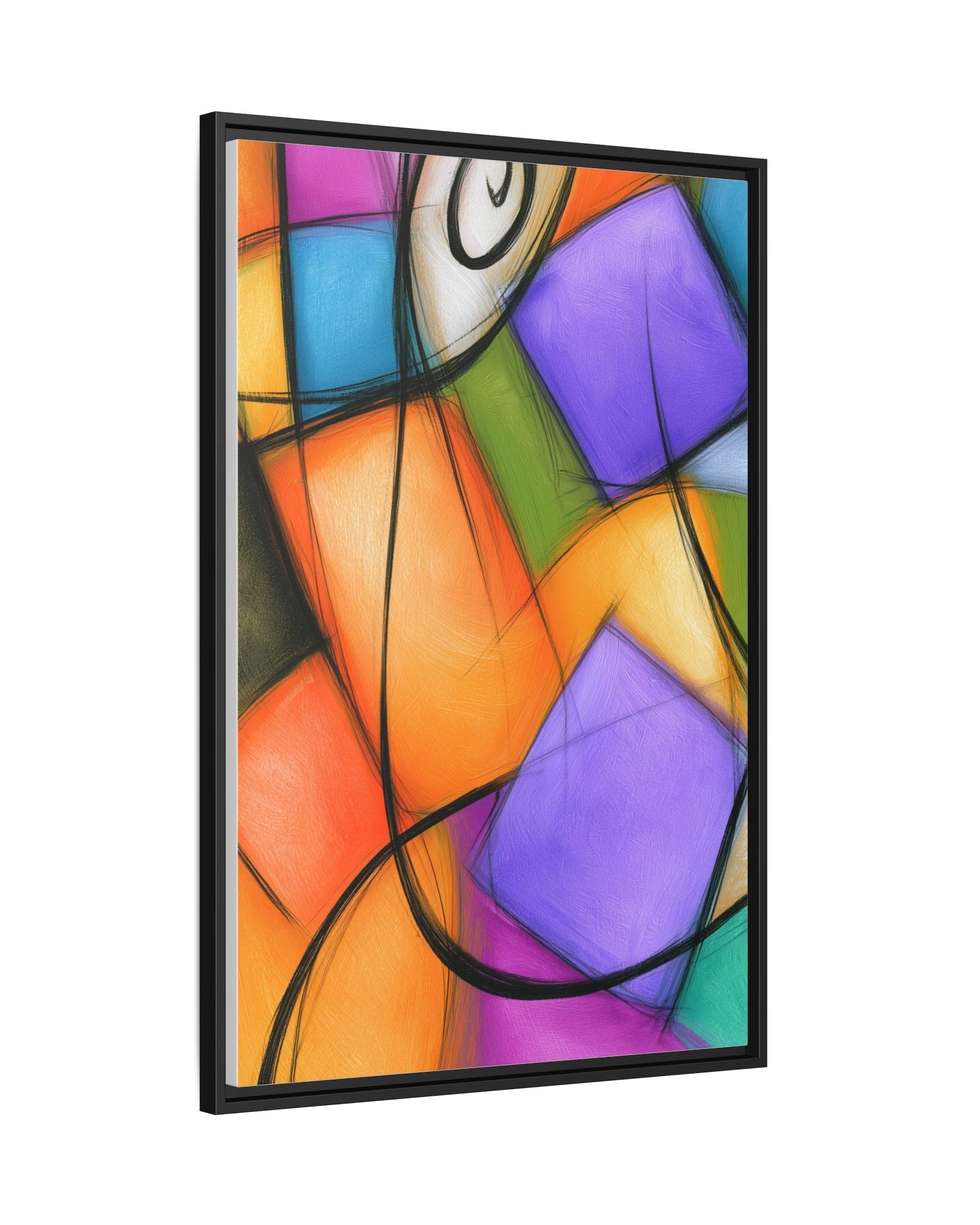 Soothing Chaos — Global Village Coffeehouse Framed Canvas