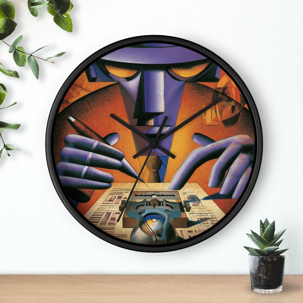 Global Village Coffeehouse Wall Clock