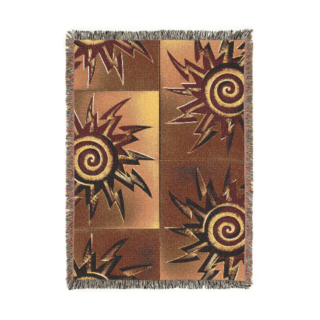 Sunburst — Global Village Coffeehouse Woven Blanket