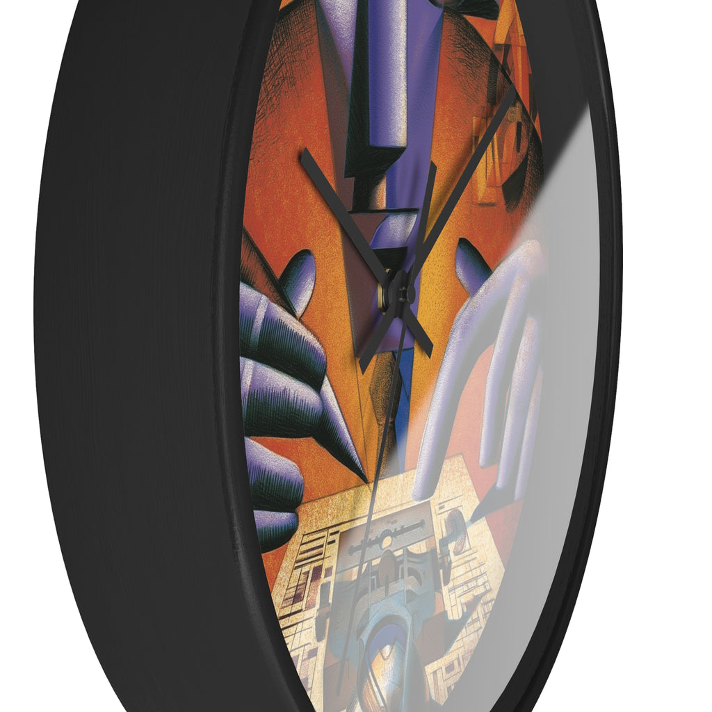 Global Village Coffeehouse Wall Clock