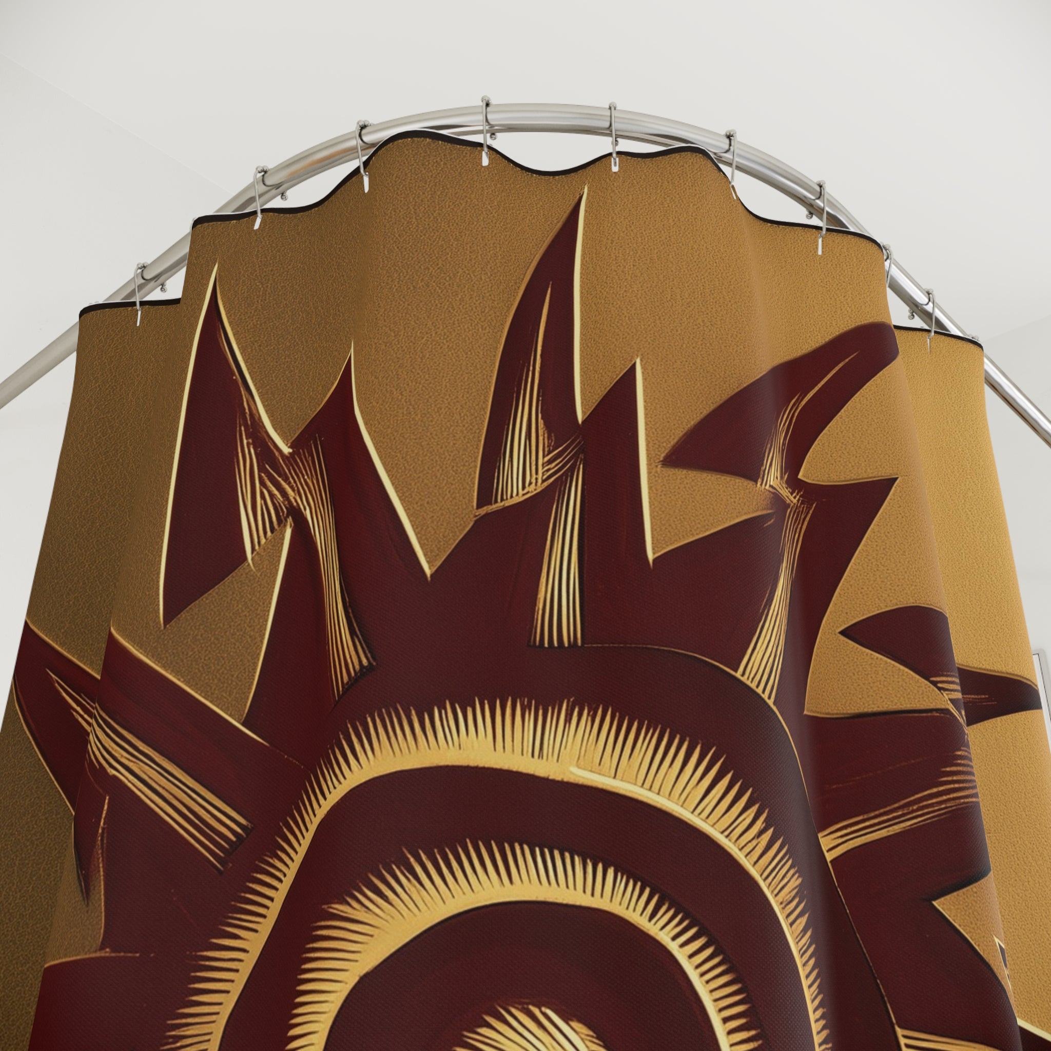 Sunburst — Global Village Coffeehouse Shower Curtain