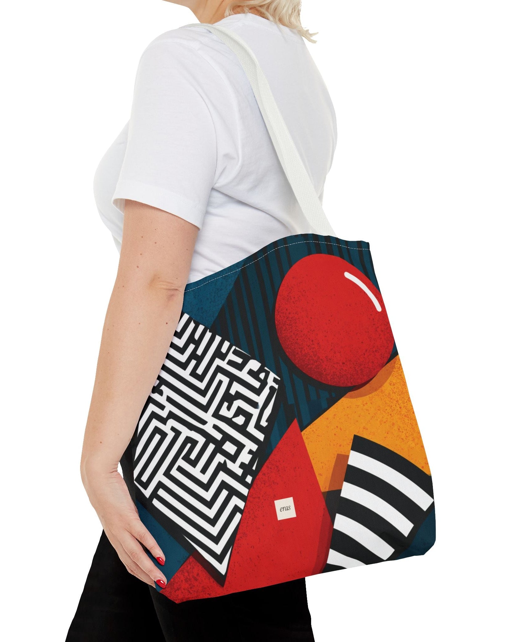 Memphis Memories - Abstract Geometric Tote Bag
