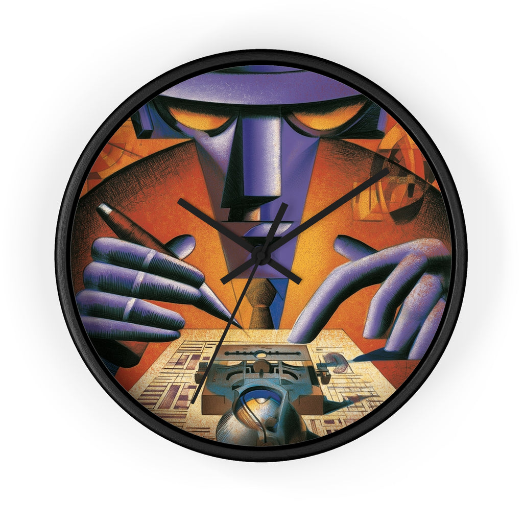 Global Village Coffeehouse Wall Clock