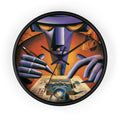 Global Village Coffeehouse Wall Clock