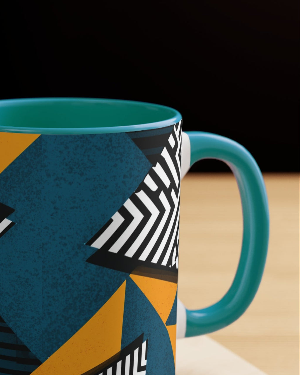 Memphis Memories Accent Mug — Geometric Art Coffee Cup