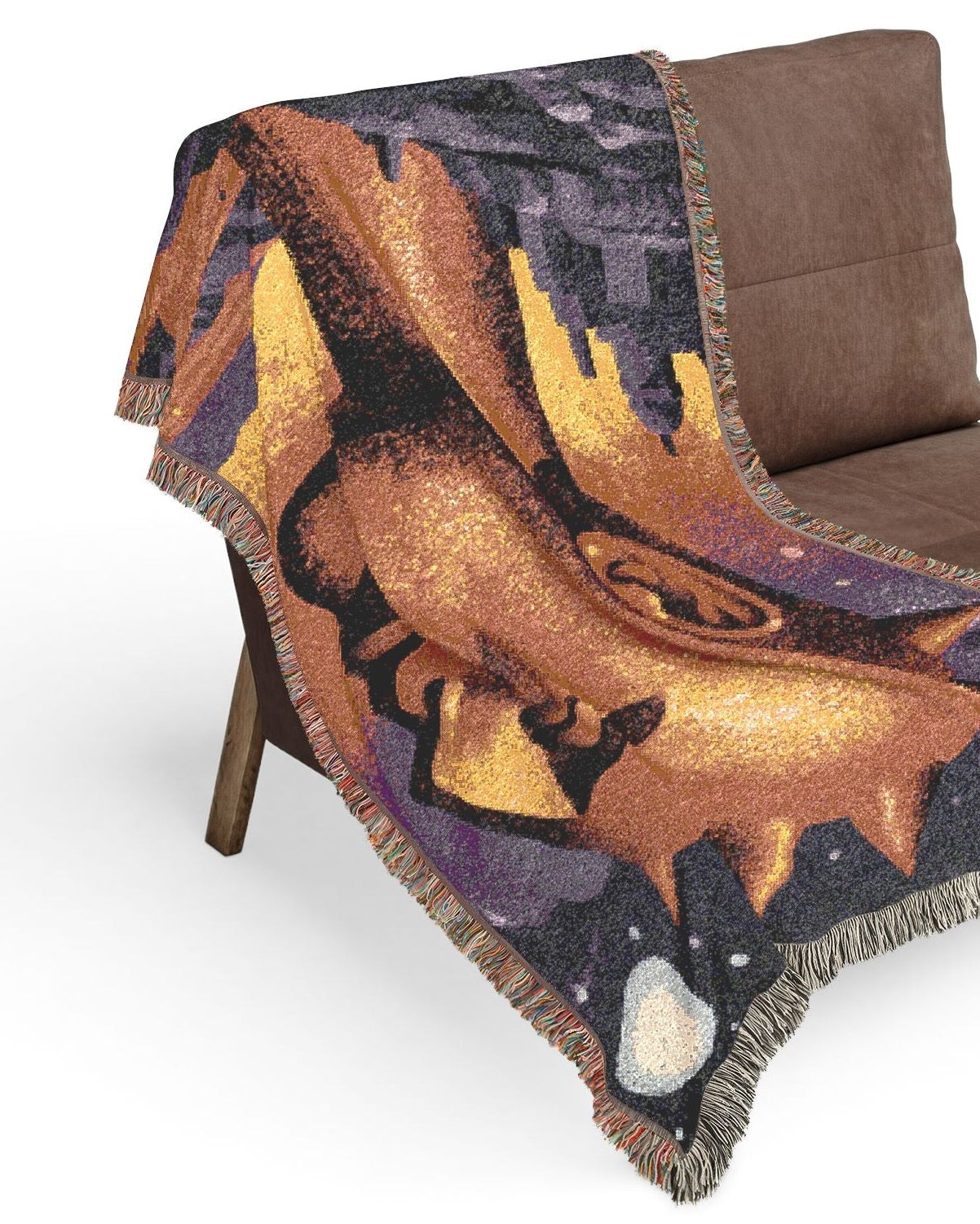 Spiked Philosopher — Global Village Coffeehouse Woven Blanket