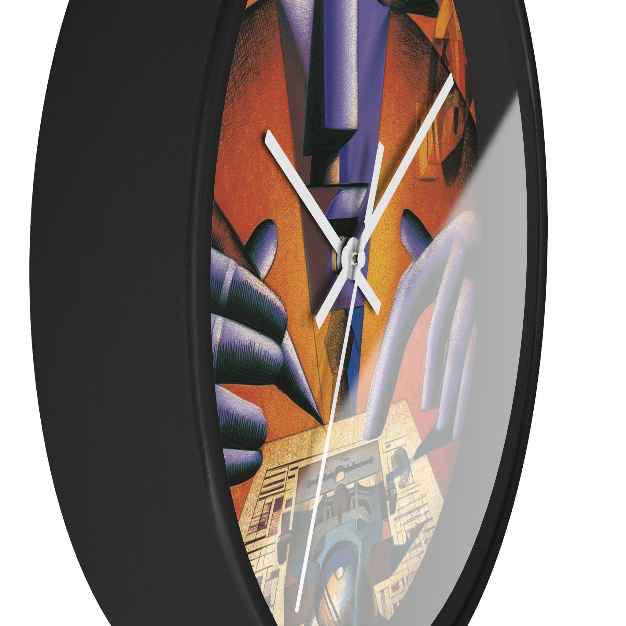 Global Village Coffeehouse Wall Clock