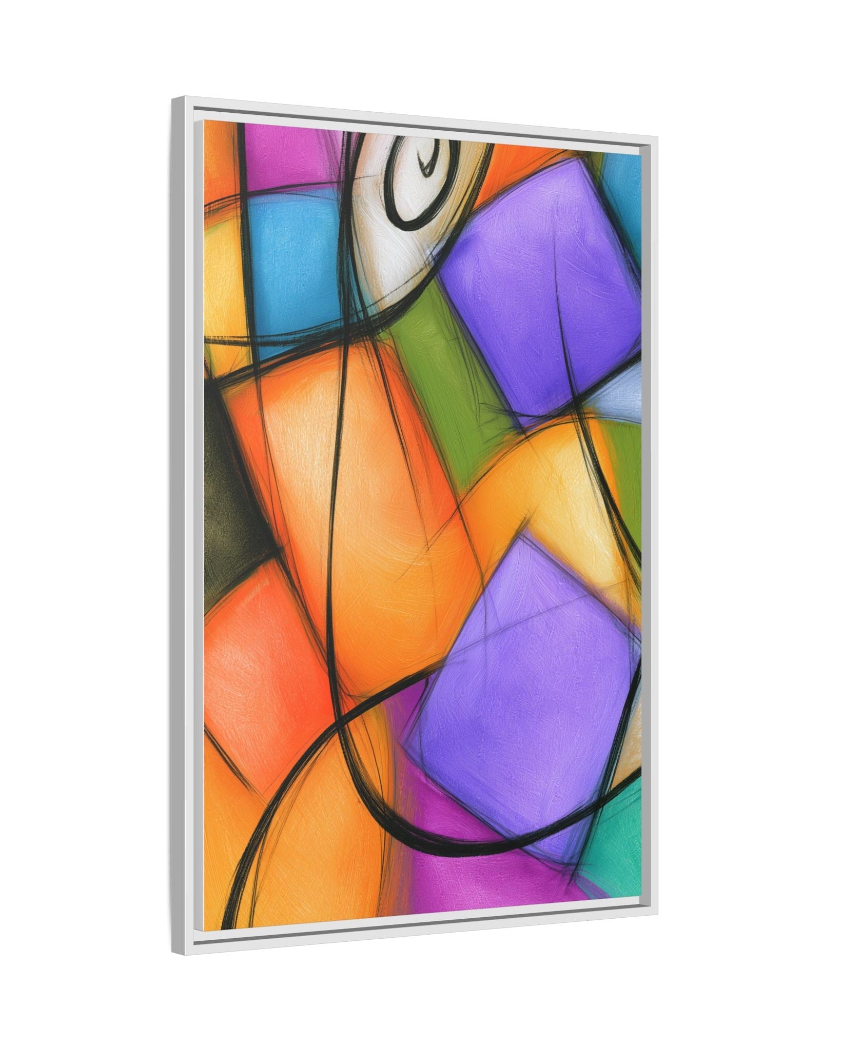 Soothing Chaos — Global Village Coffeehouse Framed Canvas