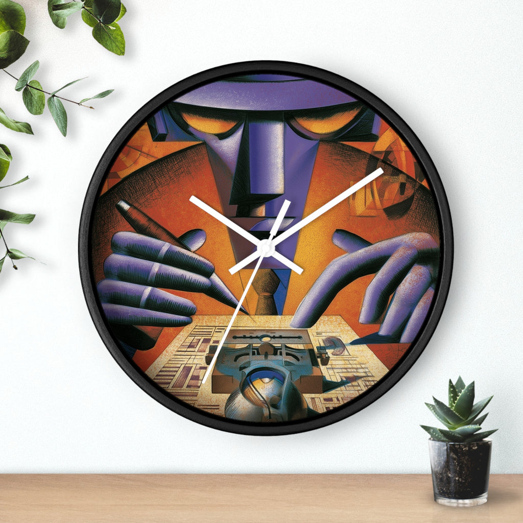 Global Village Coffeehouse Wall Clock