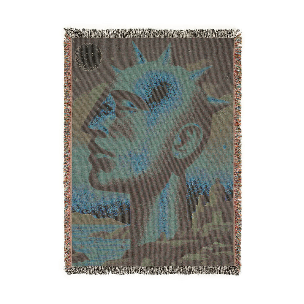 Spiked Philosopher — Global Village Coffeehouse Woven Blanket