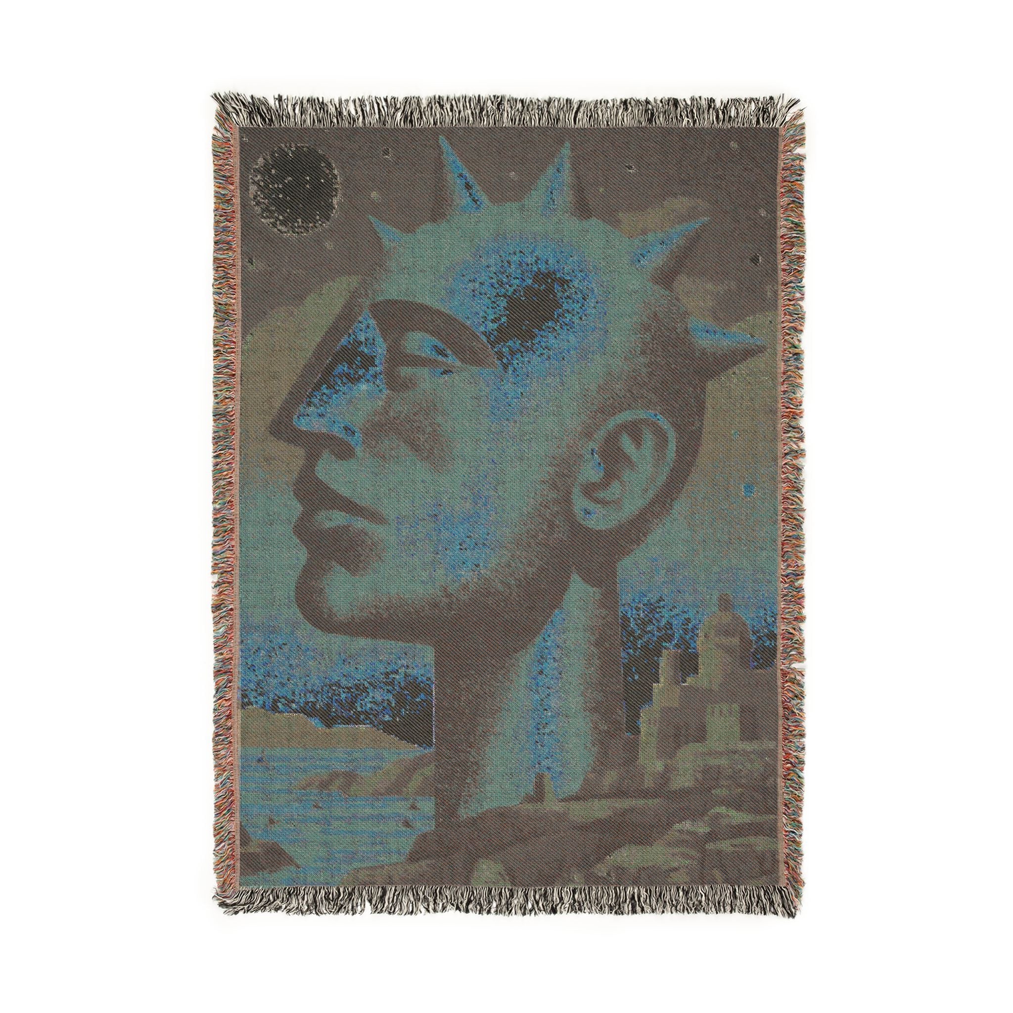 Spiked Philosopher — Global Village Coffeehouse Woven Blanket